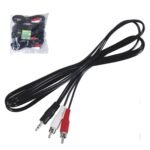 Cable audio 2 plug - 1 mono 1.8 m 5 piezas