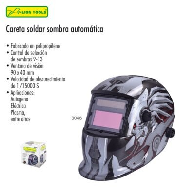 Careta para soldar automática
