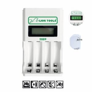 Cargador de pilas recargables AA y AAA