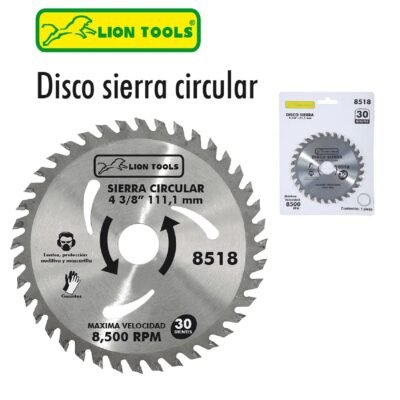 Disco para sierra circular 4 3/8 40 dientes