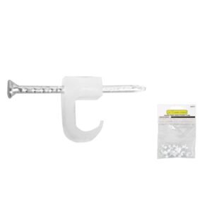 Grapa cable plano 8 mm 20 pzs