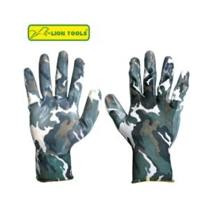 Guantes nylon palma de nitrilo camuflaje talla ch