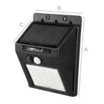 Lampara solar pared exterior 2w