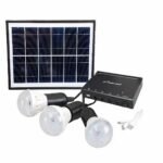 Sistema de iluminación solar 3 focos