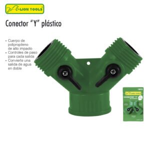 CONECTOR PARA MANGUERA Y DE PLASTICO 3/4" LION TOOLS