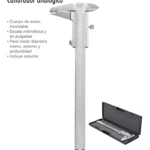 CALIBRADOR ANALOGICO 6" STANDAR Y MILIMETRICO LION TOOLS