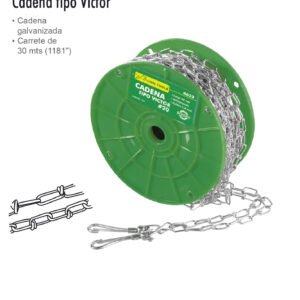 CADENA TIPO VICTOR 3.1 mm 30MT #32 DIN5686 LION TOOLS