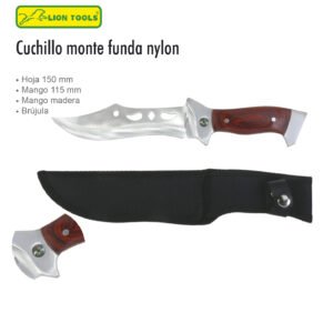 CUCHILLO 6 FUNDA BRUJULA LION TOOLS