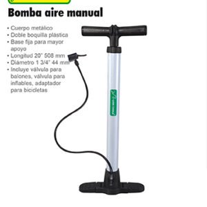 BOMBA DE AIRE MANUAL 20 X 1 3/4 CROMADA LION TOOLS