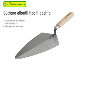 CUCHARA ALBAÑIL TIPO FILADELFIA 9 MADERA LION TOOLS