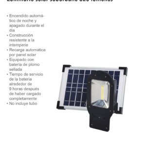 LUMINARIO SOLAR SUBURBANO 320 LUMEN LION TOOLS