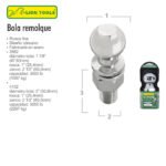 BOLA REMOLQUE 1 7/8 X 1 X 2 1/2 PULGADAS LION TOOLS