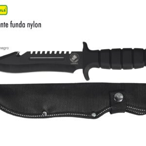 CUCHILLO 6 3/4 PAVONADO MANGO NEGRO LION TOOLS