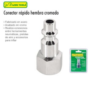 Conector rapido universal lat?n tipo F 1/4 NTP - Lion tools