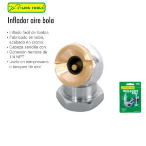 INFLADOR BOLA LATON HEMBRA LION TOOLS