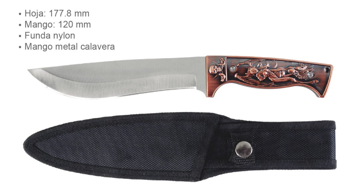 CUCHILLO DE MONTE LION 9417 PAVONADO M/BIMATERIAL CON FUNDA – El Ángel  Herramientas