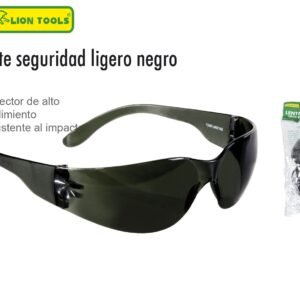 LENTE DE SEGURIDAD LIGERO NEGRO LION TOOLS