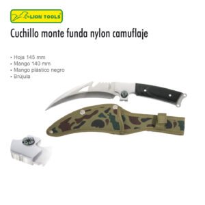 CUCHILLO 6 FUNDA BRUJULA LION TOOLS