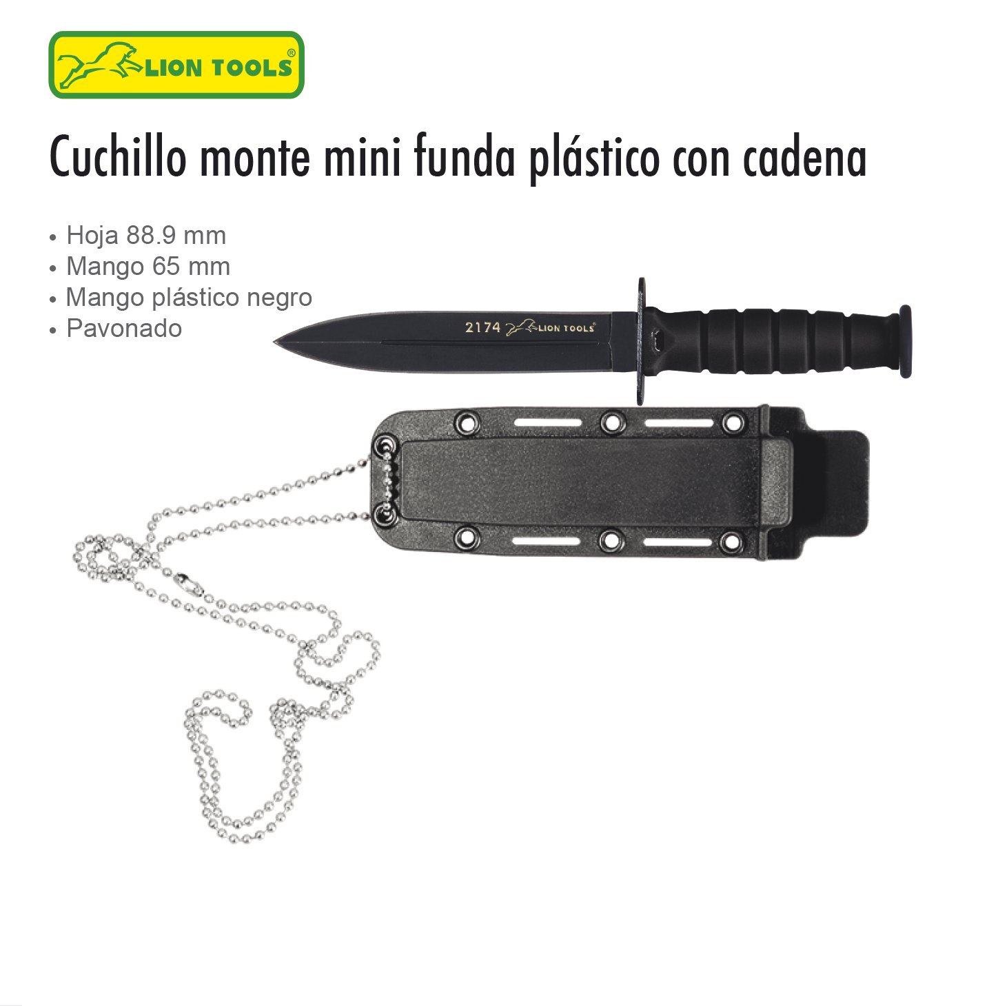 Cuchillo Navaja Mini Lion Tools 9591 Con Funda Y Cadena Acero Inoxidab –  Ferreabasto