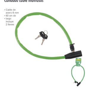 CANDADO CABLE 60 CM LION TOOLS