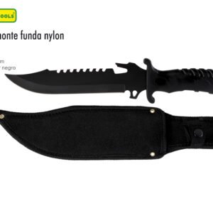 CUCHILLO 7 1/2 PAVONADO RUBBER FUNDA LION TOOLS