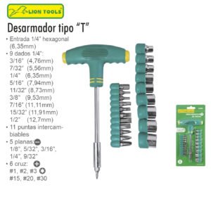 DESARMADOR PIEZAS LION TOOLS