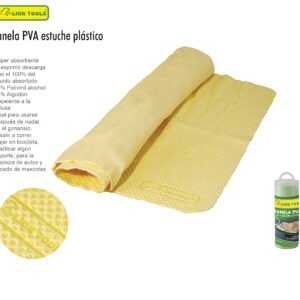 FRANELA PVA 43 X 32 CM ESTUCHE DE PLASTICO LION TOOLS