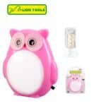 Lámpara de noche de buho para niños