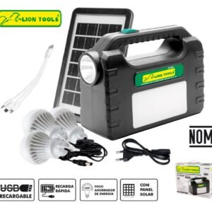 Sistema de iluminacion solar para casas lion tools