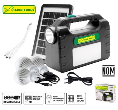 Sistema de iluminacion solar para casas lion tools