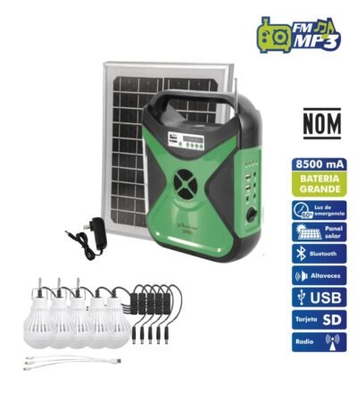 Sistema de iluminacion solar de emergencia Lion tools - Imagen 2