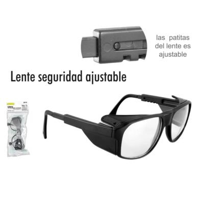 Lentes de seguridad ajustables transparentes