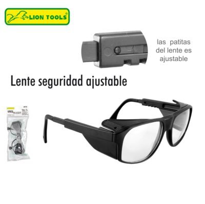 Lentes de seguridad ajustables transparentes