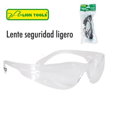 Lentes de seguridad ligeros transparentes