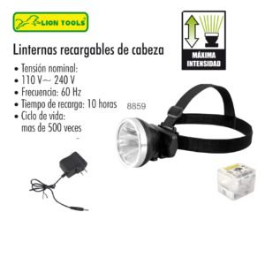 Lampara de cabeza recargable 460 lm