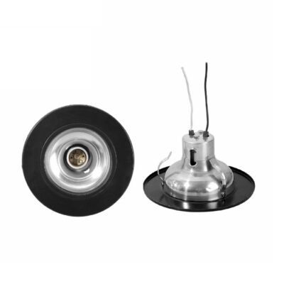 Lampara tipo spot negro 10 cm