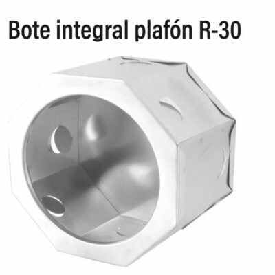 Bote integral de aluminio para plafón