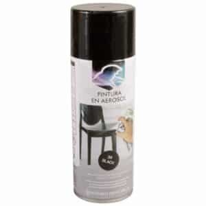 Pintura en aerosol negro brillante