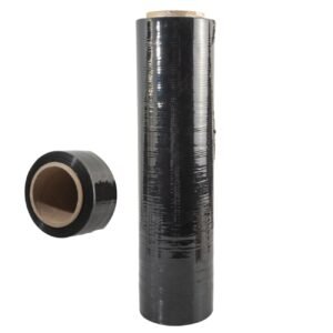 Rollo de plástico para emplayar negro