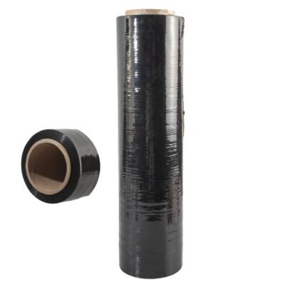 Rollo de plástico para emplayar negro