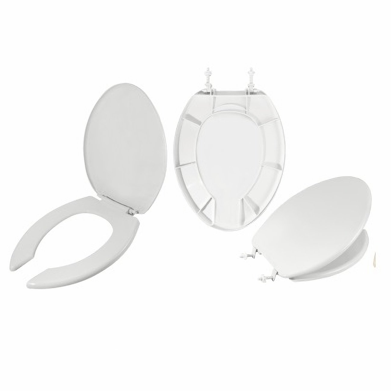 Asiento de baño alargado color blanco 1 Asiento de baño alargado color blanco