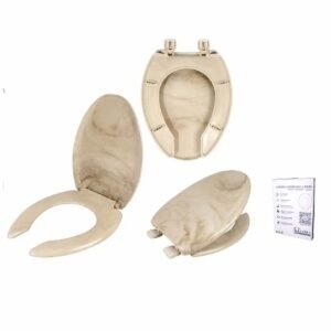 Asiento para baño alargado marmol