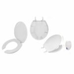 Asiento para taza de baño redondo color blanco