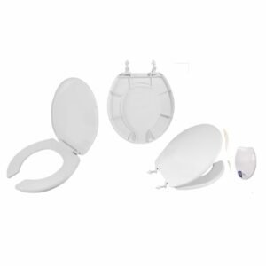 Asiento para taza de baño redondo color blanco