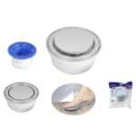 Coladera push redonda