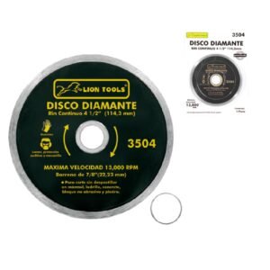 Disco de diamante rin continuo 4 1-2 lion tools