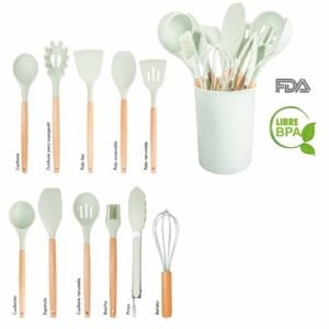 Juego de utensilios de cocina de silicón