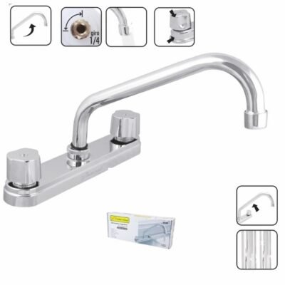 Mezcladora para fregadero cuello corto