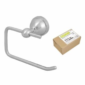 Porta rollo metálico de papel higiénico