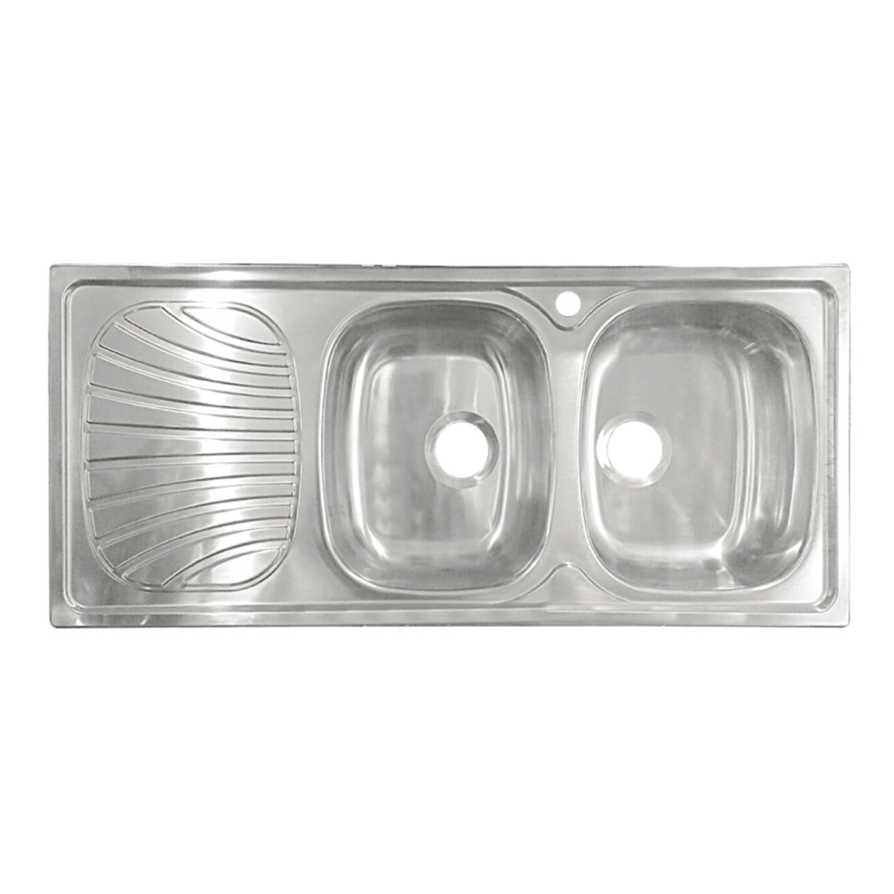 Tarja de empotrar doble escurridor izquierdo 1 Tarja de empotrar doble escurridor izquierdo